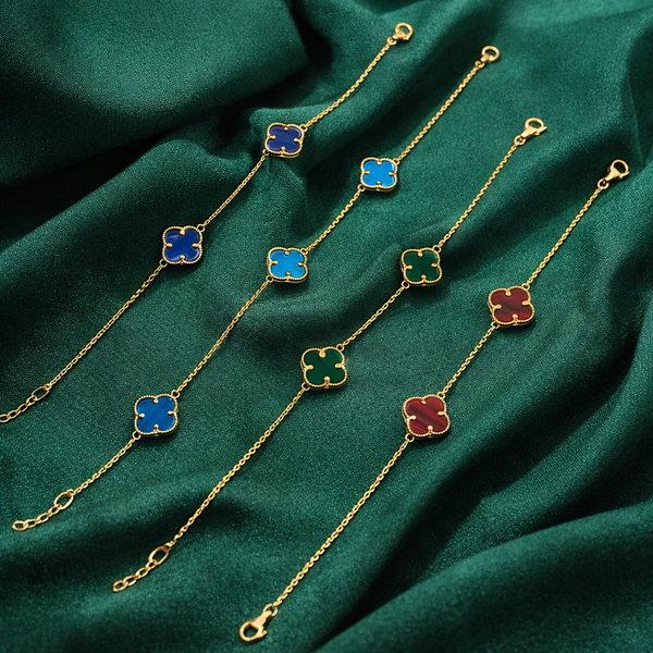 Pulsera Estilo Van Cleef en Oro