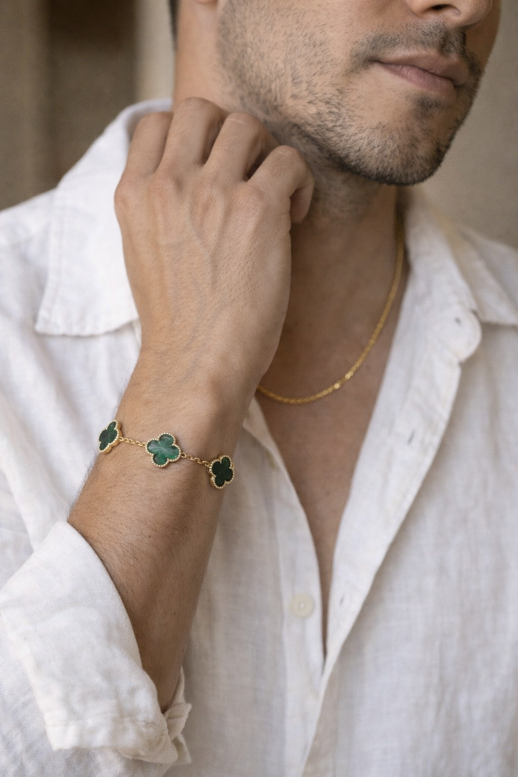 Pulsera Estilo Van Cleef en Oro