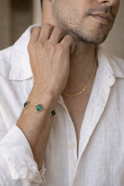 Pulsera Estilo Van Cleef en Oro