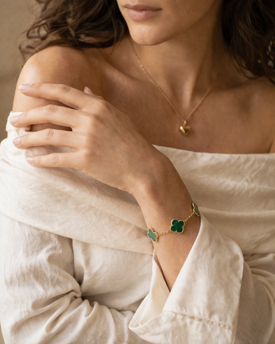 Pulsera Estilo Van Cleef en Oro