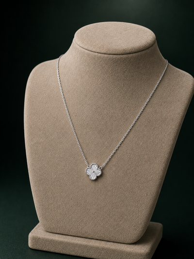 Collar Trébol Único – Plata 925