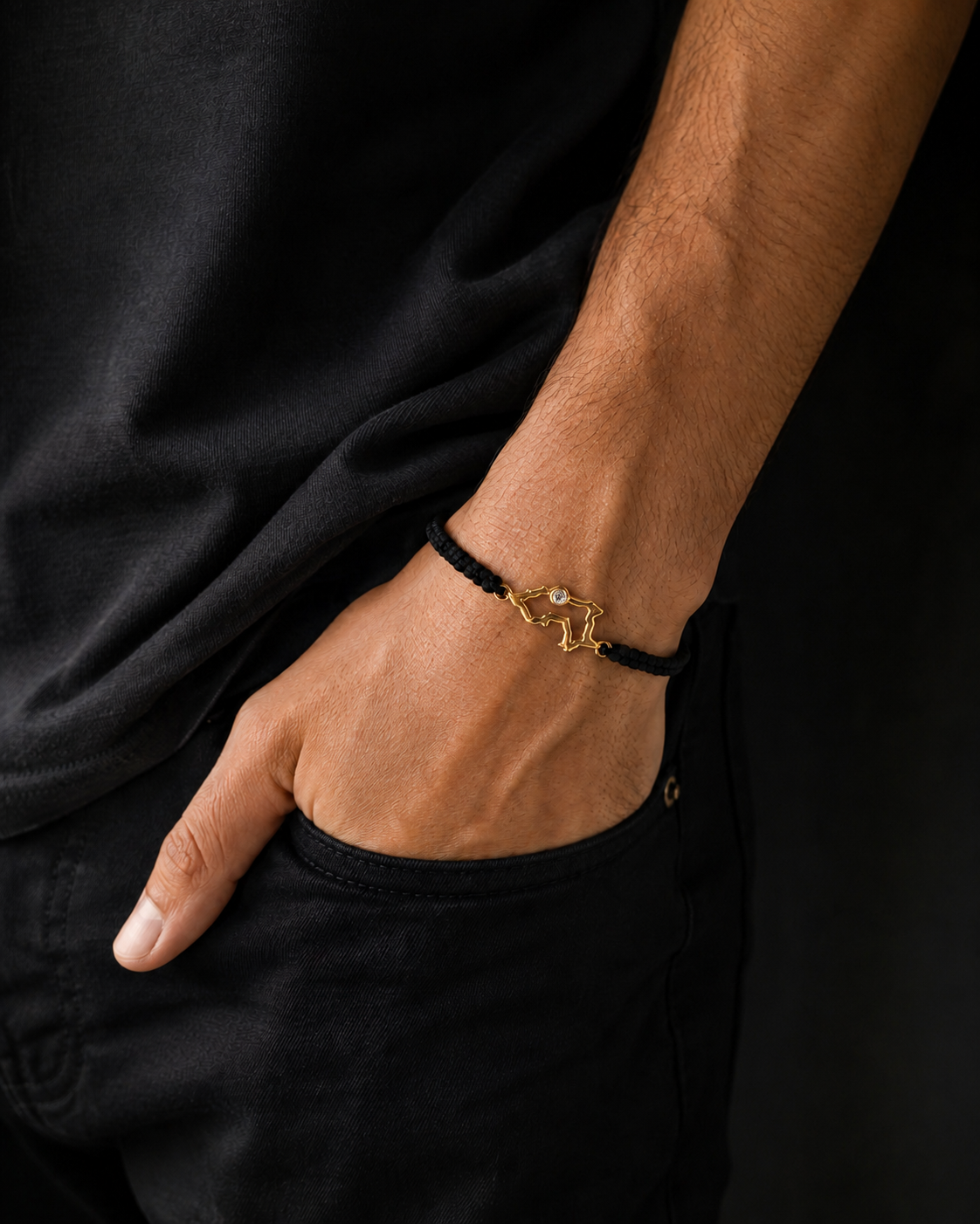 Pulsera Perú Tejida con Oro de 18K